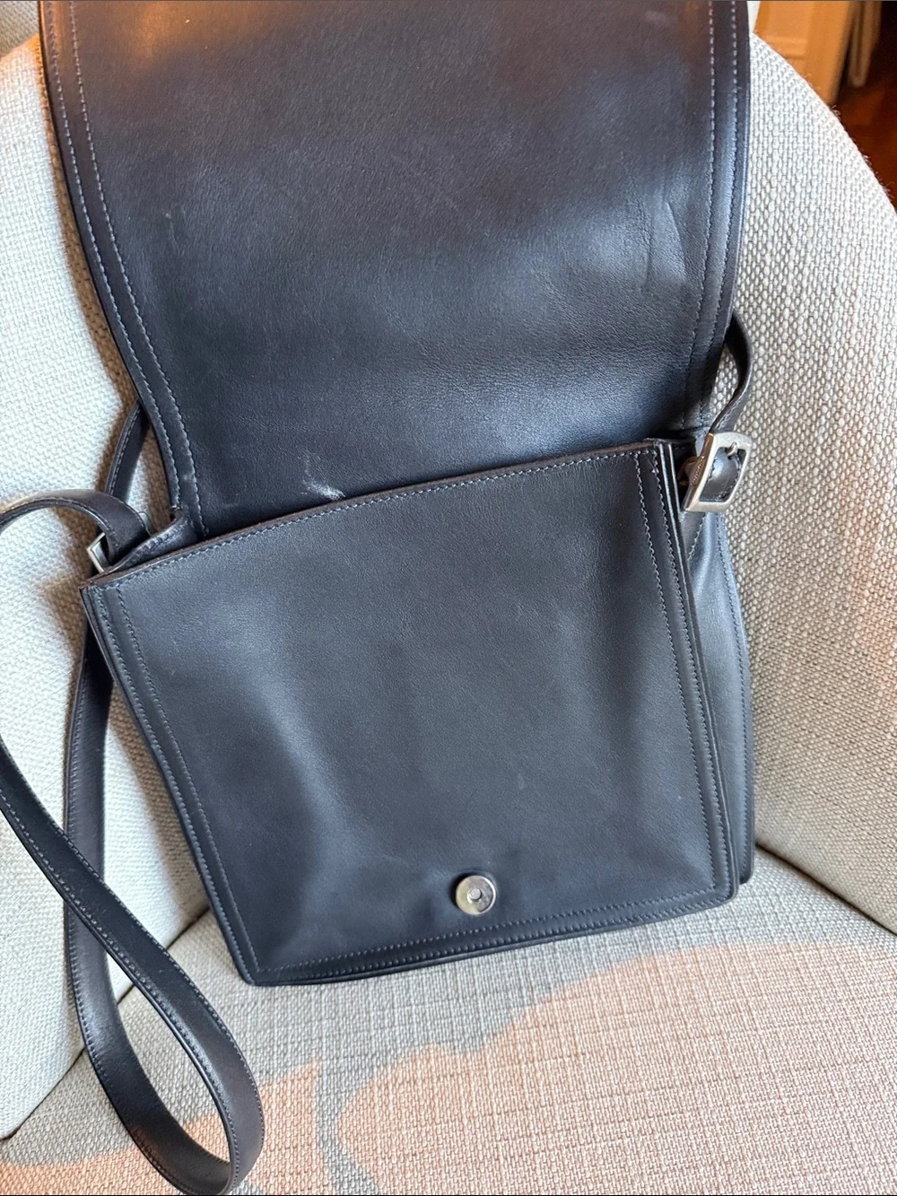 Coach sleek black
